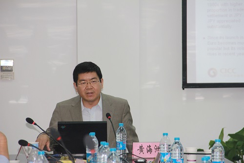 中国国际金融有限公司首席策略师、董事总经理黄海洲